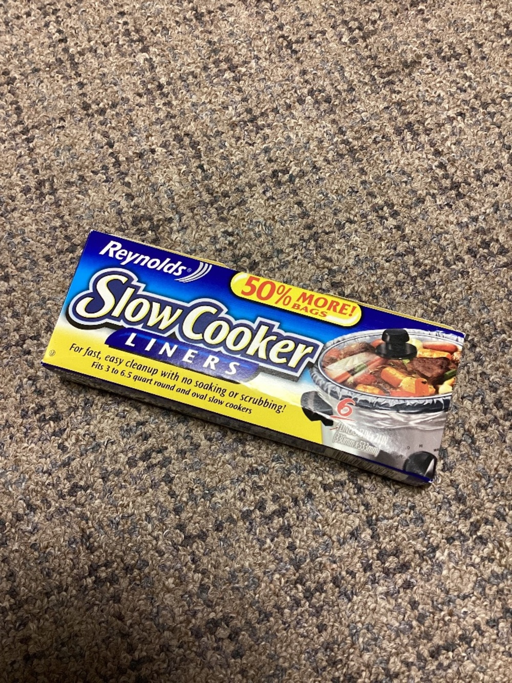 Reynolds Slow Cooker Liners Fits 3 - 6.5 Quart * NEW